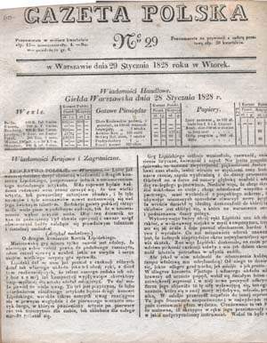 Gazeta Polska - nr 29 (29 stycznia 1828)