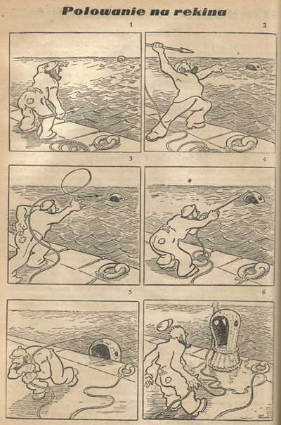 Kalendarz Rycerza Niepokalanej na 1938 rok - Polowanie na rekina