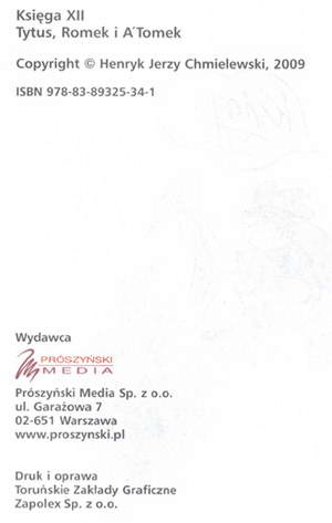 Tytus, Romek i A'Tomek - księga XII - wyd 4 (2009)