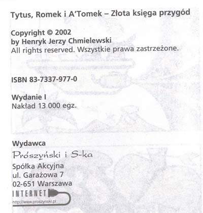 Tytus, Romek i A'Tomek - księga XI - wyd 4 (2002)
